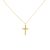14k Goldkette mit integriertem Kreuz