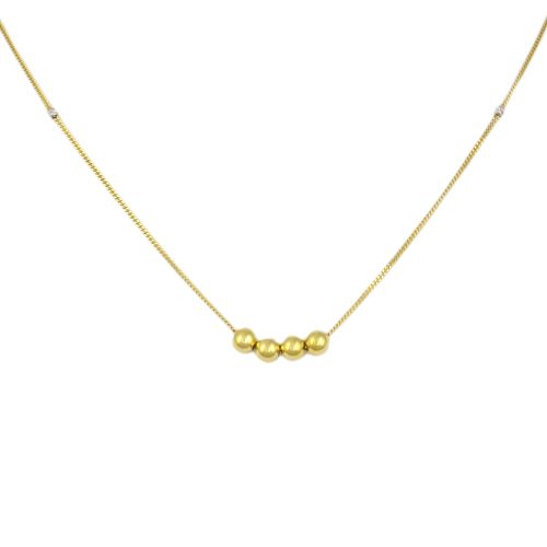 14k Goldkette mit integriertem Kreuz