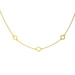 14k Goldkette mit integriertem Kreuz