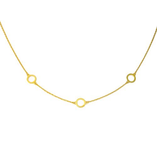 14k Goldkette mit integriertem Kreuz