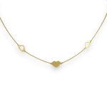 14k Goldkette mit integriertem Kreuz