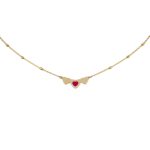 14k Goldkette mit integriertem Kreuz