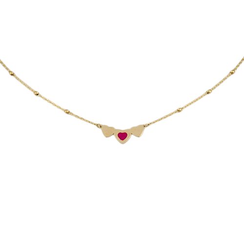 14k Goldkette mit integriertem Kreuz