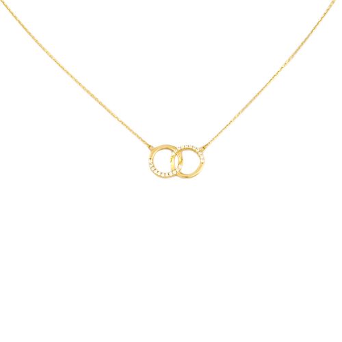 14k Goldkette mit integriertem Kreuz