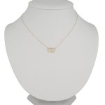 14k Goldkette mit integriertem Kreuz