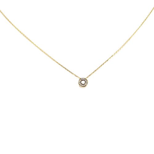 14k Goldkette mit integriertem Kreuz