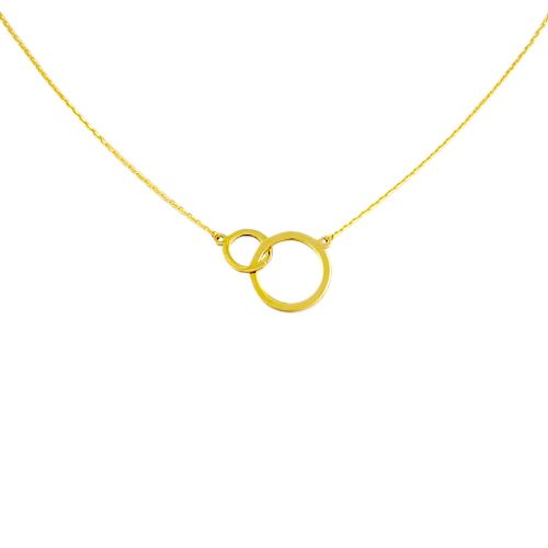 14k Goldkette mit integriertem Kreuz