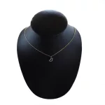 Herzförmiger Anhänger aus 14-karätigem Gold mit Kristallen