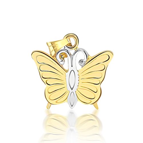 14 goldene Schmetterlingsanhänger