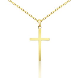 Halskette aus 14-karätigem Gold mit Kreuzanhänger