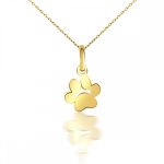 Anhänger aus 14-karätigem Gold, Hundepfote