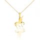 Anhänger aus 14-karätigem Gold, Einhorn