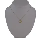 Anhänger aus 14-karätigem Gold, „Ich liebe meine Katze“.