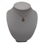 Anhänger aus 14-karätigem Gold, Hand der Fatima mit Kristallen