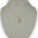 Herzanhänger aus 14-karätigem Gold mit der Aufschrift LOVE