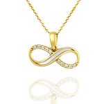 Anhänger aus 14-karätigem Gold, Unendlichkeit
