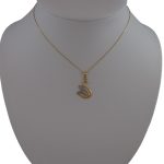 Anhänger aus 14-karätigem Gold, Schwan