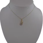 Anhänger aus 14-karätigem Gold, zweifarbige Katze