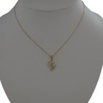 Anhänger aus 14-karätigem Gold, zwei Delfine