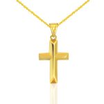 Anhänger aus 14-karätigem Gold, Kreuz