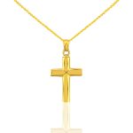 Anhänger aus 14-karätigem Gold, Kreuz