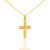 Anhänger aus 14-karätigem Gold, Kreuz