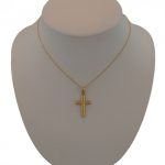 Anhänger aus 14-karätigem Gold, Kreuz