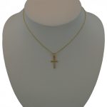 Anhänger aus 14-karätigem Gold, Kreuz