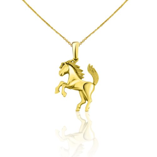 Anhänger aus 14-karätigem Gold, Pferd