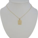 Anhänger aus 14-karätigem Gold mit Marienkind