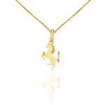 Anhänger aus 14-karätigem Gold, Pferd