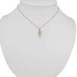 Anhänger aus 14-karätigem Gold, glitzernde Engelsflügel