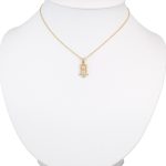 Anhänger aus 14-karätigem Gold mit Eulenkristallen