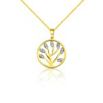 Anhänger aus 14-karätigem Gold, Baum des Lebens