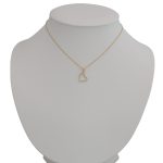 14k Goldanhänger mit Kristallherz