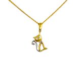 14k Gold-Anhänger, Segelboot