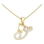 14k Gold-Anhänger, Segelboot