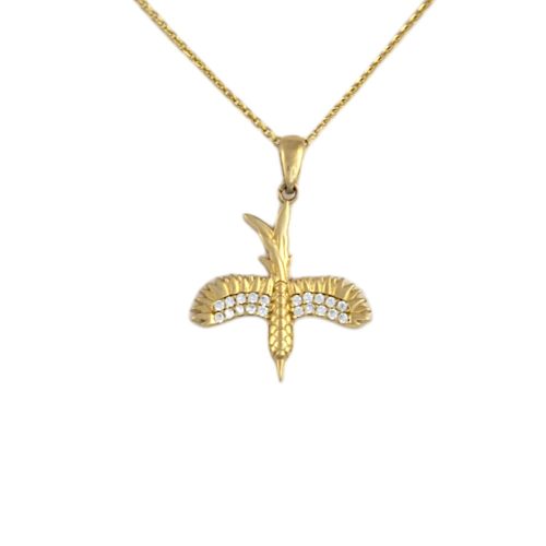 14k Gold-Anhänger, Segelboot