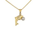 14k Gold-Anhänger, Segelboot