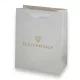 Ajándéktáska Ékszerkirály logóval, 19x26 cm, fényes fehér