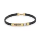 Silikonarmband aus 14 Karat Gold mit 3,4 g Goldeinsatz, 20,5 cm
