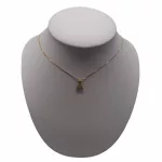 Anhänger aus 14-karätigem Gold, klein, mit Kristallen