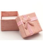 Bunte Schmuckschatulle, 4x4 cm, Malve