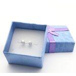  Bunte Schmuckschatulle, 4x4 cm, Blau