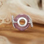 Ezüst charm, gyöngy masnival