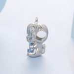 Ezüst charm (925), boci szívvel