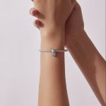 Ezüst charm (925), boci szívvel