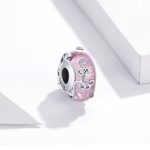 Ezüst charm, gyöngy