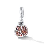 Ezüst charm, gránátalma