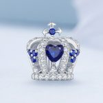 Ezüst charm, korona